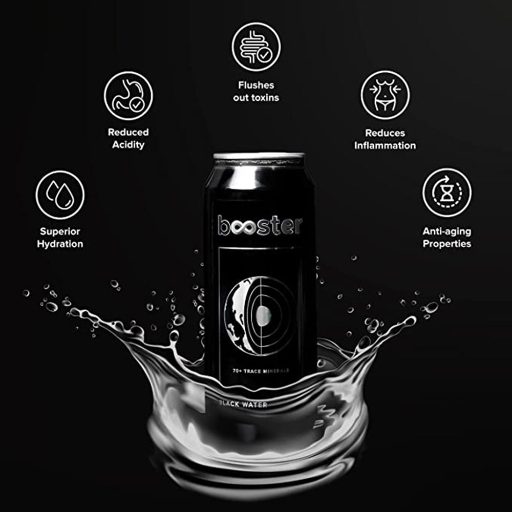 Booster Black Alkaline Drink (Water-Based Beverage)