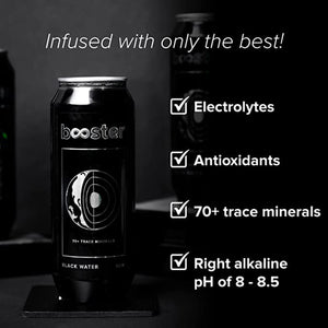 Booster Black Alkaline Drink (Water-Based Beverage)