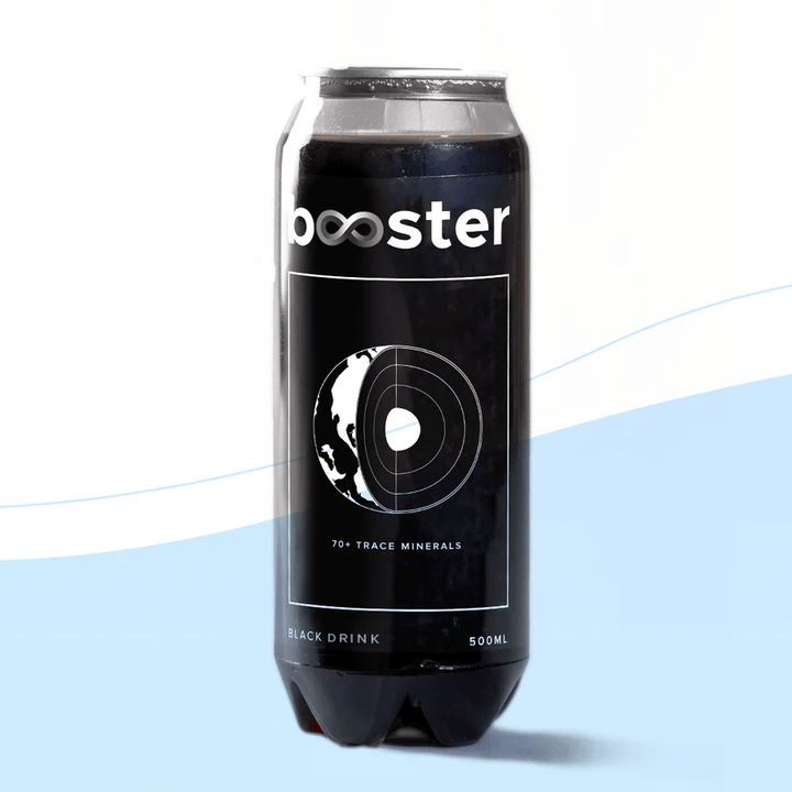 Booster Black Alkaline Drink| Mineral - Infused | 500ml - Booster Water