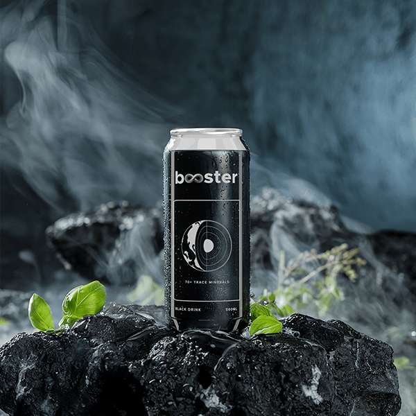 Booster Black Alkaline Drink| Mineral - Infused | 500ml - Booster Water