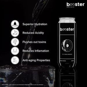 Booster Black Alkaline Water | Mineral-Infused | 500ml